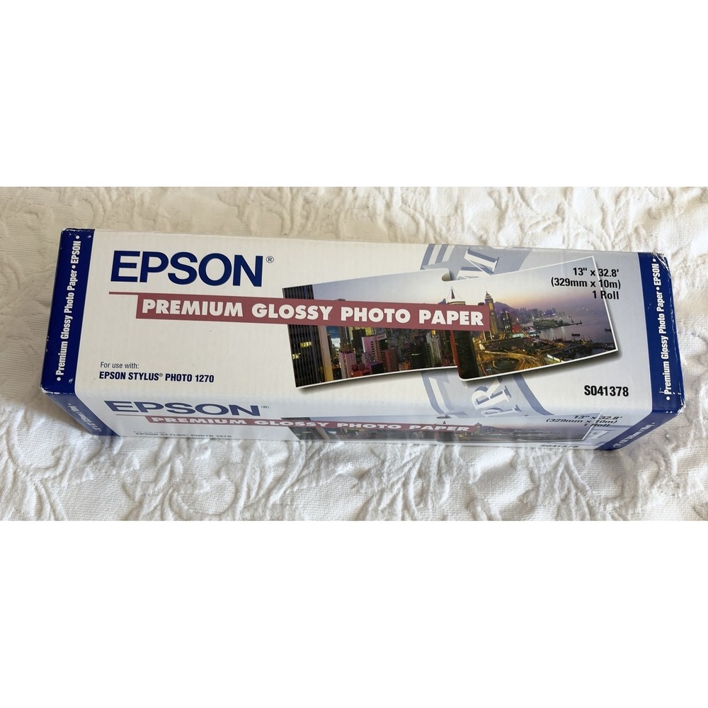 Epson S041738 Premium Glossy Photo  Roll 13" x 32.8' For Epson Stylus 1270